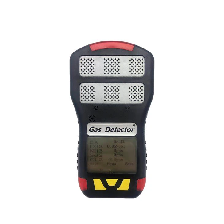 Portable CO2 VOC H2S O2 NH3 Multi Gas Detector 6in1 Gas Detector